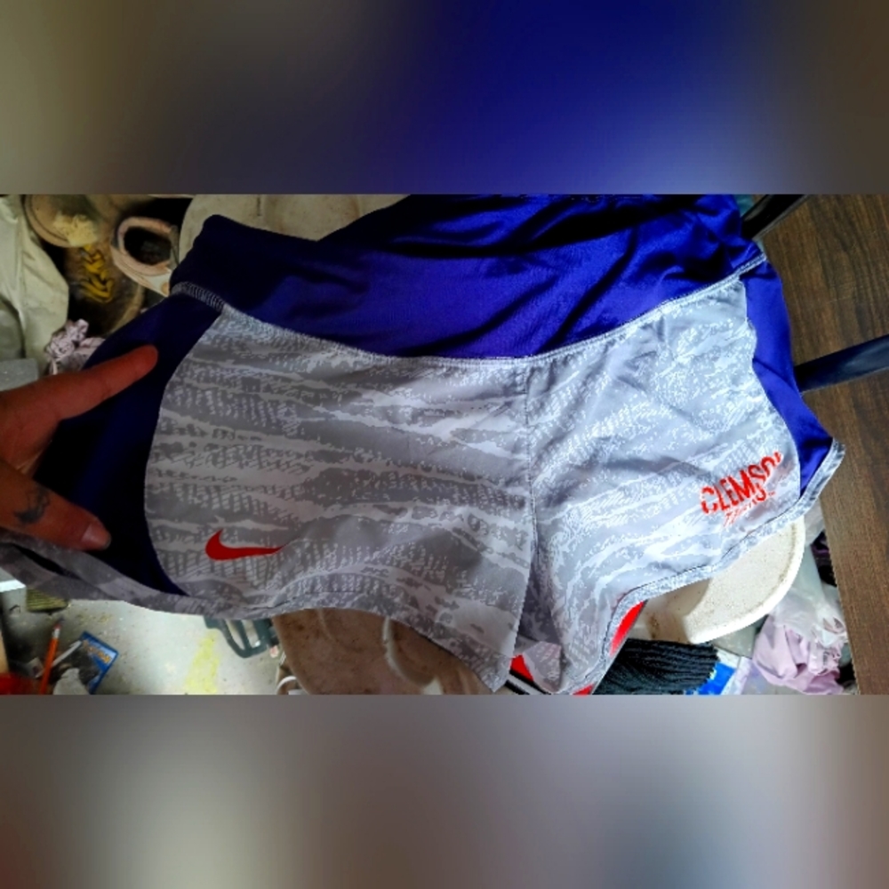 Nike DRI fit Clemson tigers spandex shorts